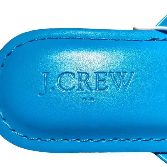 J. Crew Sandals 6 Easy Summer Flip-Flops Azure Pool AO017 - Picture 3 of 9